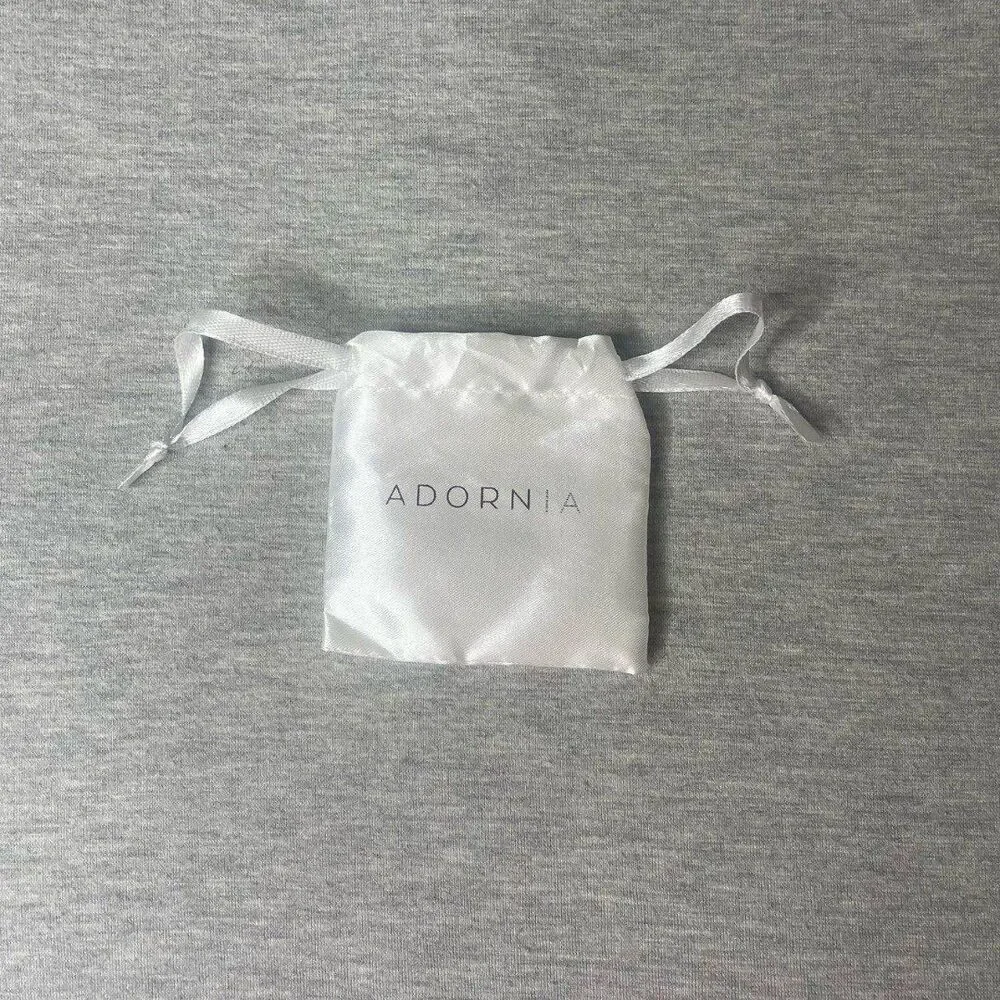 Adornia Small Satin Gift Pouch Bag 3”x 3”